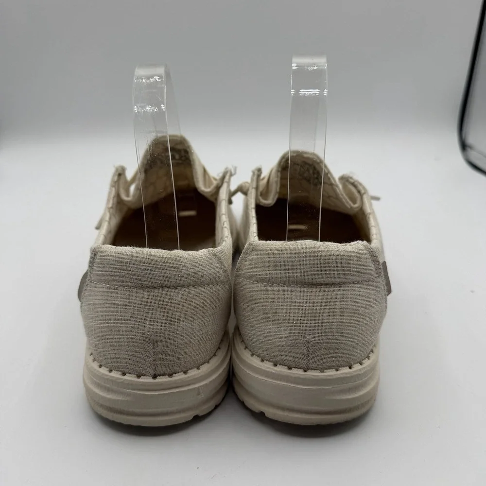 Hey‎ Dude Wendy Shoes Womens Sz 8 Sparkling Gold Cream Slip On Loafers Comfort